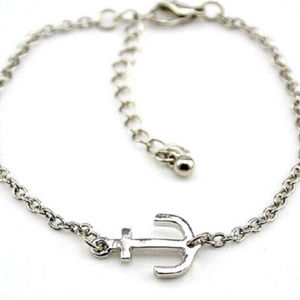 NEW Anchor Ankle Bracelet Silver Tone Anklet